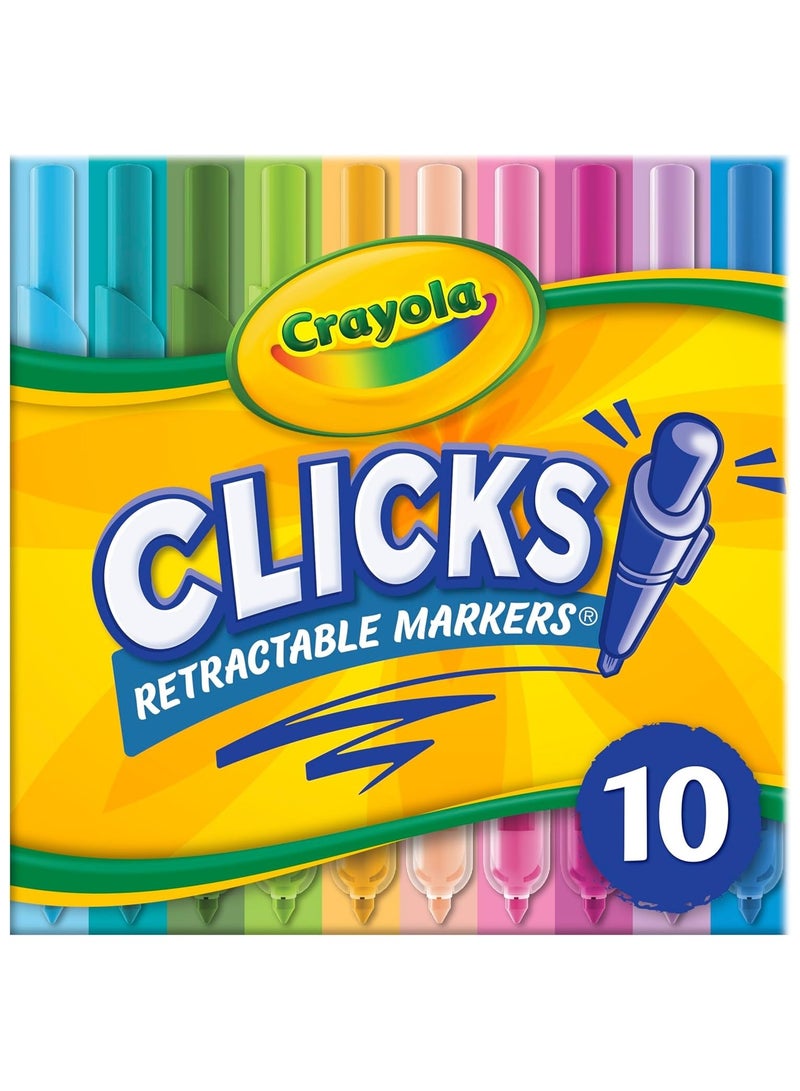 كرايولا أقلام تلوين كرايولا ١٠ قطع قابلة للغسل والسحب، جريئة ومشرقة - Image 2