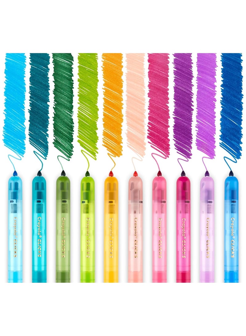 كرايولا أقلام تلوين كرايولا ١٠ قطع قابلة للغسل والسحب، جريئة ومشرقة - Image 3