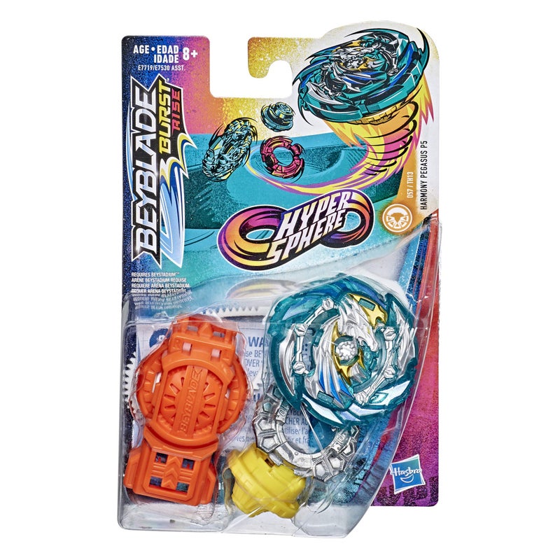 BeyBlade Bey Blade Burst Rise Hypersphere Harmony Pegasus P5 Starter Pack - Stamina Type Battling Top Toy and Right/Left-Spin Launcher, Ages 8 and Up - Image 2