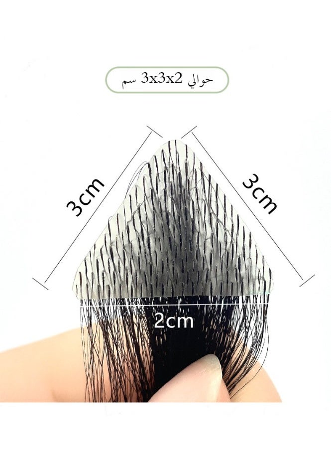 Sideburns شعر تصحيح 100 ٪ قطعة الشعر البشري الشعر الأسود توبي استبدال الشعر التنفس وخفيفة الوزن الباروكة زيادة حجم الشعر - Image 3