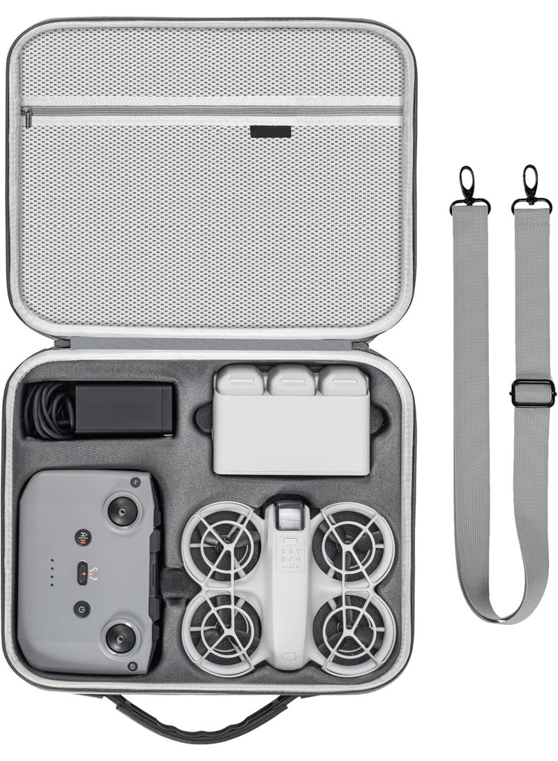 KASTWAVE Carrying Case for DJI Neo, Waterproof Hard Shell Case Shoulder Bag, Compatible with DJI Neo Fly More Combo Accessories, RC-N3/N2 Remote Controller, Neo Intelligent Flight Battery, Charging Hub  - Image 1