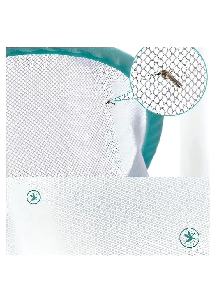 Baby cot mosquito net is portable and foldable, encrypted baby mosquito net sunscreen to protect children from mosquito bites.  - Image 4
