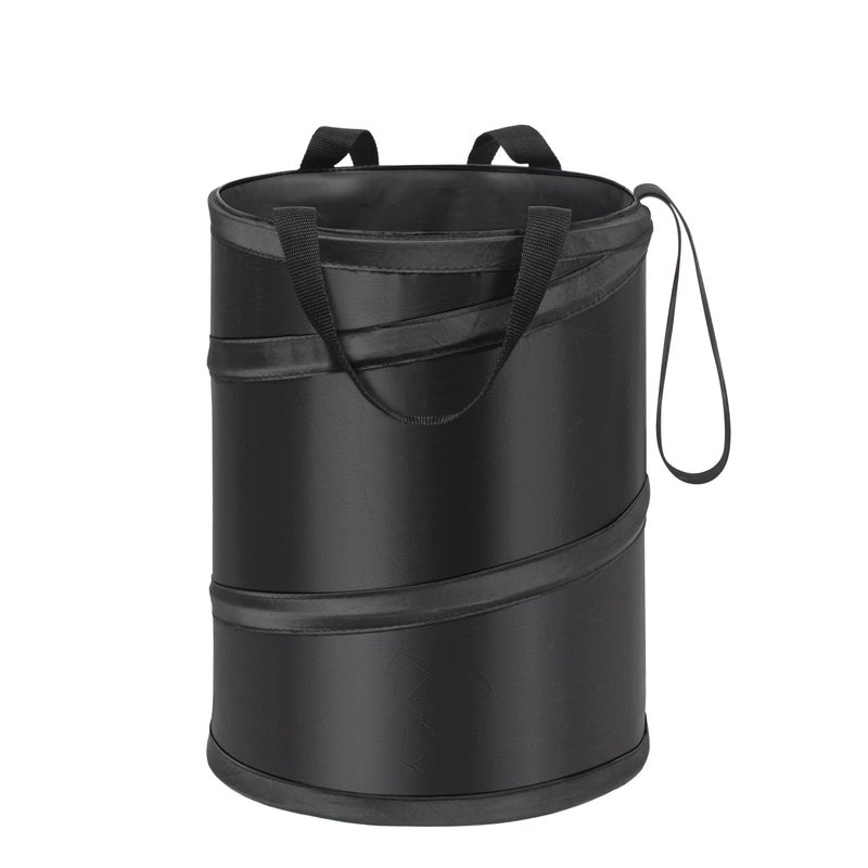Ginsco 4 Gallons New Leakproof Car Trash Can, Large Trash Can Pop-up Collapsible Hanging Car Trash Bin, Waterproof PEVA Liner Open-Top Garbage Can for Cars Home Office Camping - Image 1