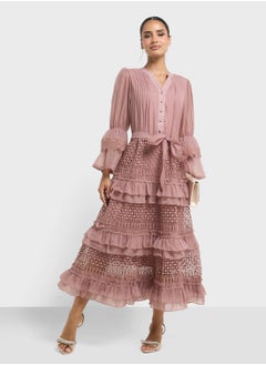 Khizana Dress With Tiered Baby Ruffles  - Image 4
