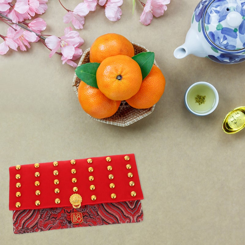 1Pc Chinese Style Red Envelope Spring Festival Money Pocket Cloth Red Packet - Image 1