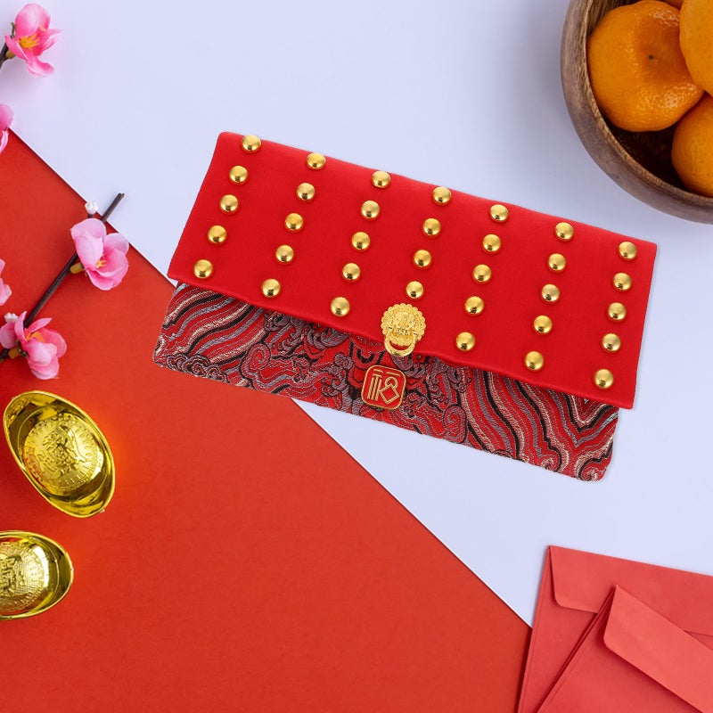 1Pc Chinese Style Red Envelope Spring Festival Money Pocket Cloth Red Packet - Image 5