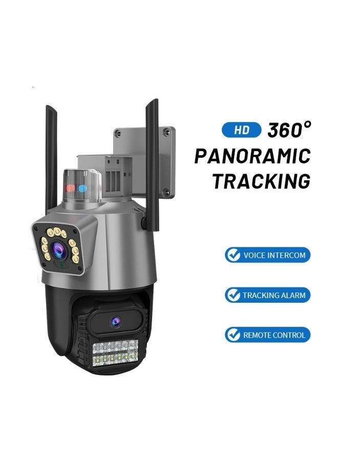 JORTAN WiFi Security Camera 8MP Dual Lens Outdoor, PTZ 360°, AI Auto Tracking, Color Night Vision, 2-Way Audio, IP66 Waterproof, 6X Zoom, ICSEE CCTV Camera - Image 3