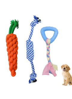 Dog Rubber Chew Toys, Rope Toys, All-In-One Set, Dog Toys Pack For Small To Medium Dogs | Puppy Chew Toys (Color May Vary, Pack Of 3) - pzsku/Z79487FBB181DD18B5E9AZ/45/_/1728309008/683031e0-a37d-4dea-b7a0-4b7cefcd1efe