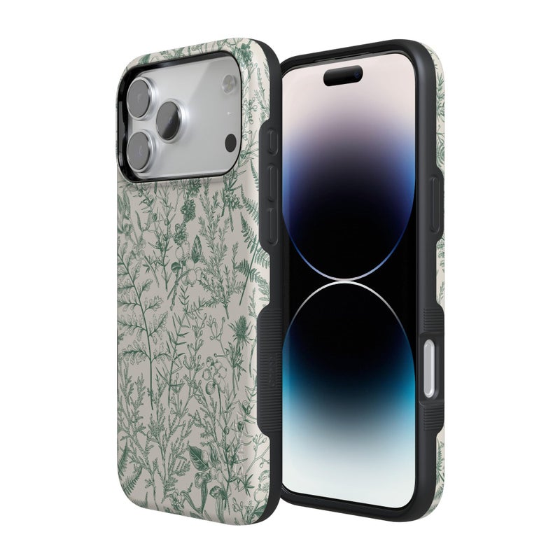 Casely iPhone 17 Pro Max Case | Sage Garden | Green Floral | Bold Protective Design | Compatible with MagSafe - Image 2