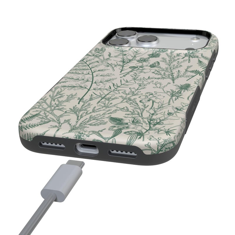 Casely iPhone 17 Pro Max Case | Sage Garden | Green Floral | Bold Protective Design | Compatible with MagSafe - Image 5
