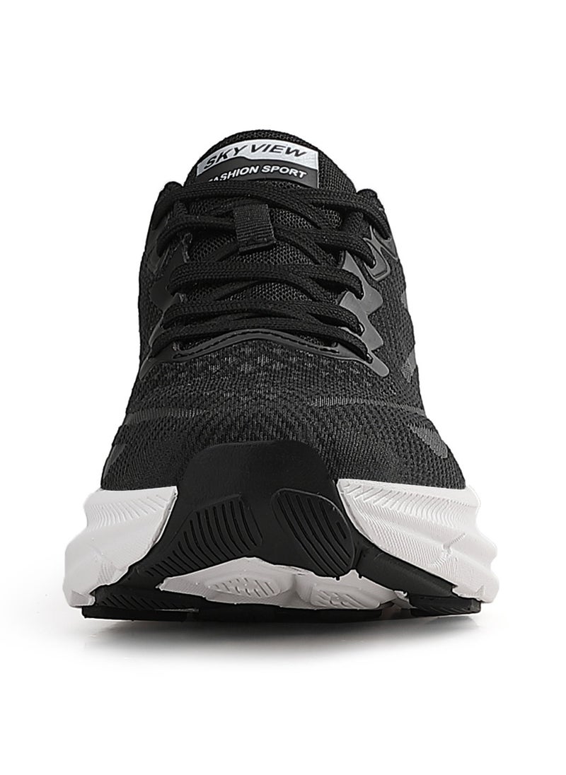Sky View - Athlesiure Supportive Men And Women Hands Free Slip-ins Running Shoes Unisex Cushioned Breathable Athletic Fashion Sneakers Non Slip Walking Tennis Shoes Black White - Image 1