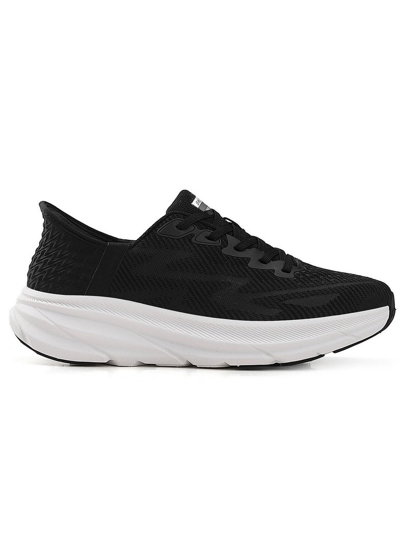 Sky View - Athlesiure Supportive Men And Women Hands Free Slip-ins Running Shoes Unisex Cushioned Breathable Athletic Fashion Sneakers Non Slip Walking Tennis Shoes Black White - Image 1