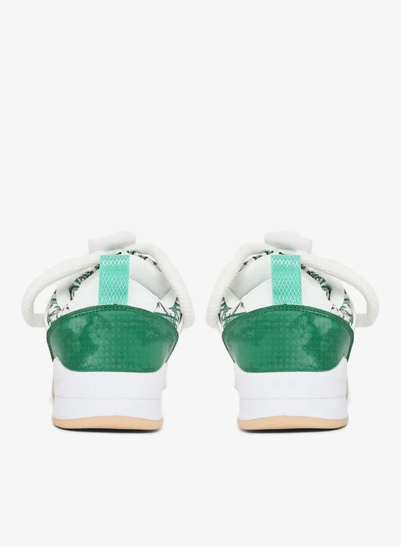 Styli Active Thick Lace Self Design Platform Sneakers