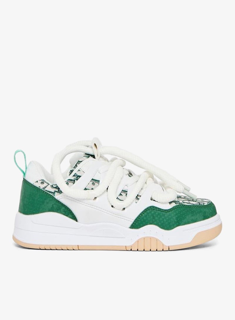 Styli Active Thick Lace Self Design Platform Sneakers - Image 1