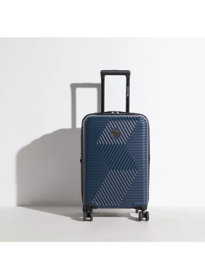 Mezoe Bon Voyage Zipper Closure Telescopic Handle Luggage Set Blue and Grey 20 x 25 x 50 cm BY-06