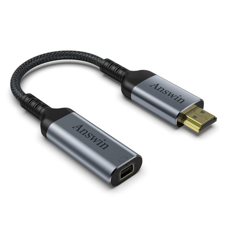 Answin HDMI to Mini DisplayPort 4K Active HDMI to Mini DisplayPort Adapter for Xbox One/360, Mac Mini, PC/Laptops to Monitor, 2K@60Hz, 1080P@120Hz - Image 1