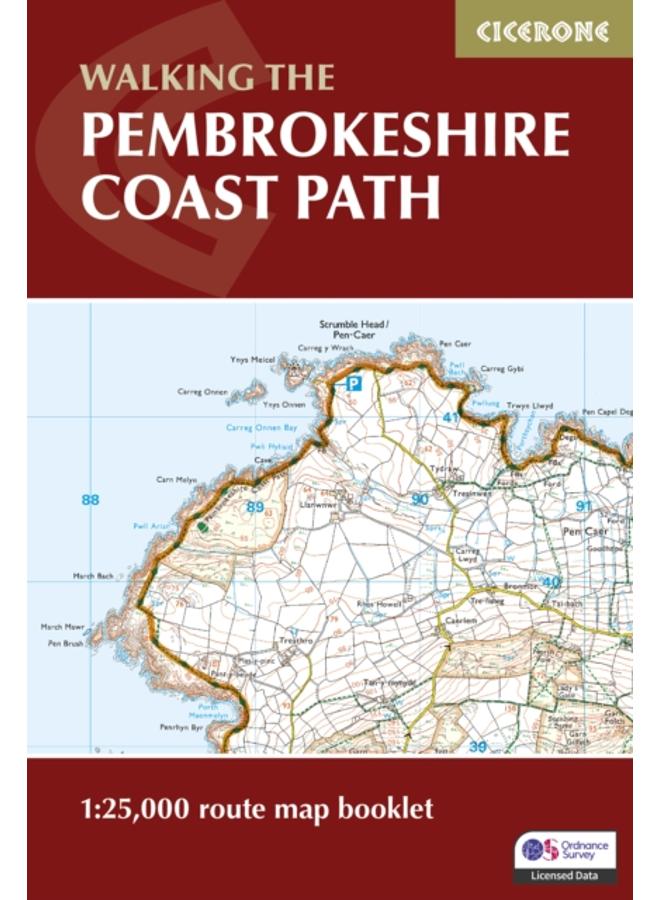 Pembrokeshire Coast Path Map Booklet : 1:25,000 OS Route Mapping