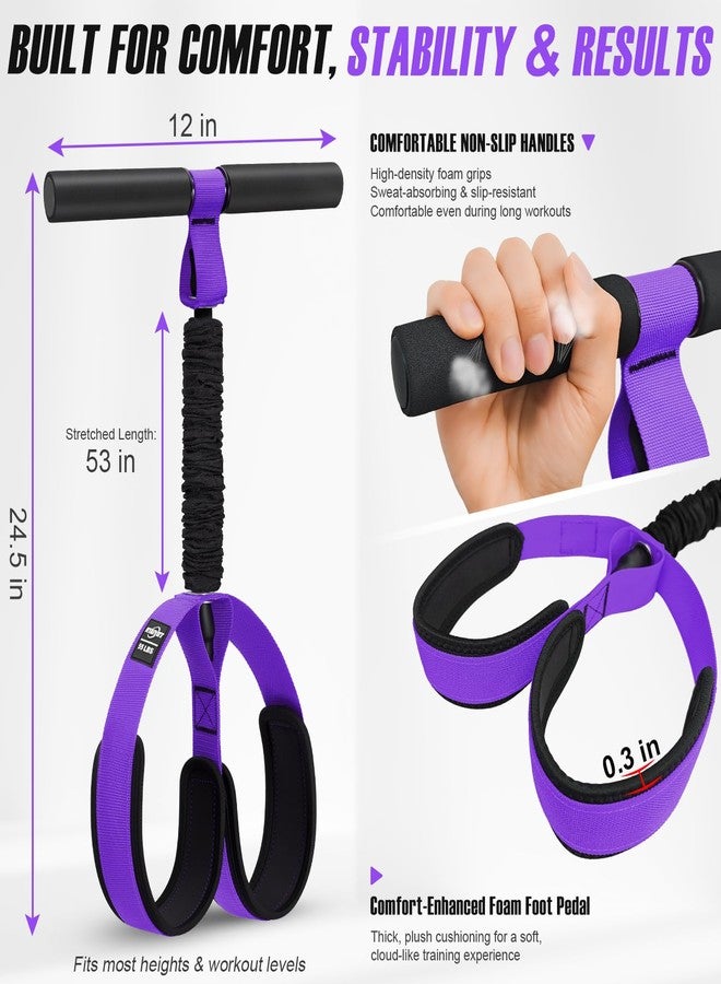 NTIUYOT Upgraded Durable Pedal Resistance Band with Handle and Figure 8 Resistance Band Set, Stretch Bands for Exercise, Full Body Workout Equipment for Core - Image 2