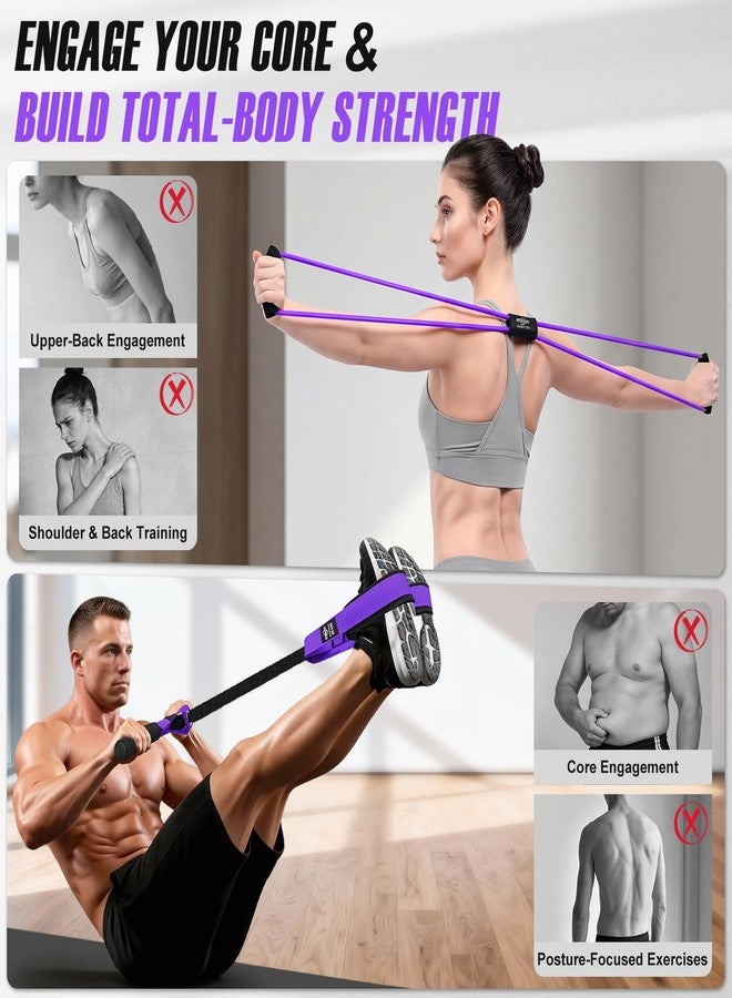 NTIUYOT Upgraded Durable Pedal Resistance Band with Handle and Figure 8 Resistance Band Set, Stretch Bands for Exercise, Full Body Workout Equipment for Core - Image 4