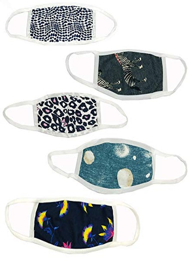 Evisha Wearable Assorted Print Printed Pure Cotton Cloth Double Layered Washable Reusable Mask (Soft Material) - Image 1