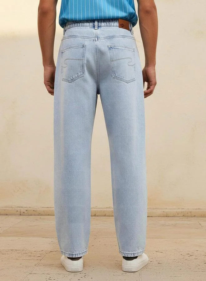 Lee Cooper  Lee Cooper Men Baggy Fit Pocket Jeans for Men | Best Price UAE