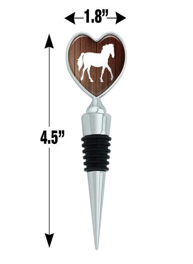 GRAPHICS & MORE Horse Silhouette Cowboy Western Heart Love Wine Bottle Stopper - Image 5