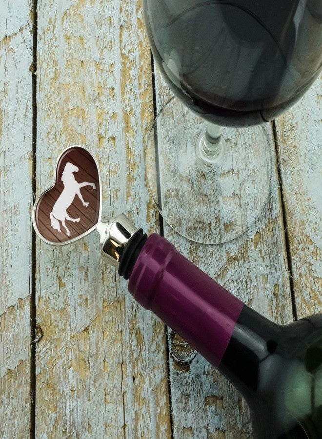 GRAPHICS & MORE Horse Silhouette Cowboy Western Heart Love Wine Bottle Stopper - Image 3