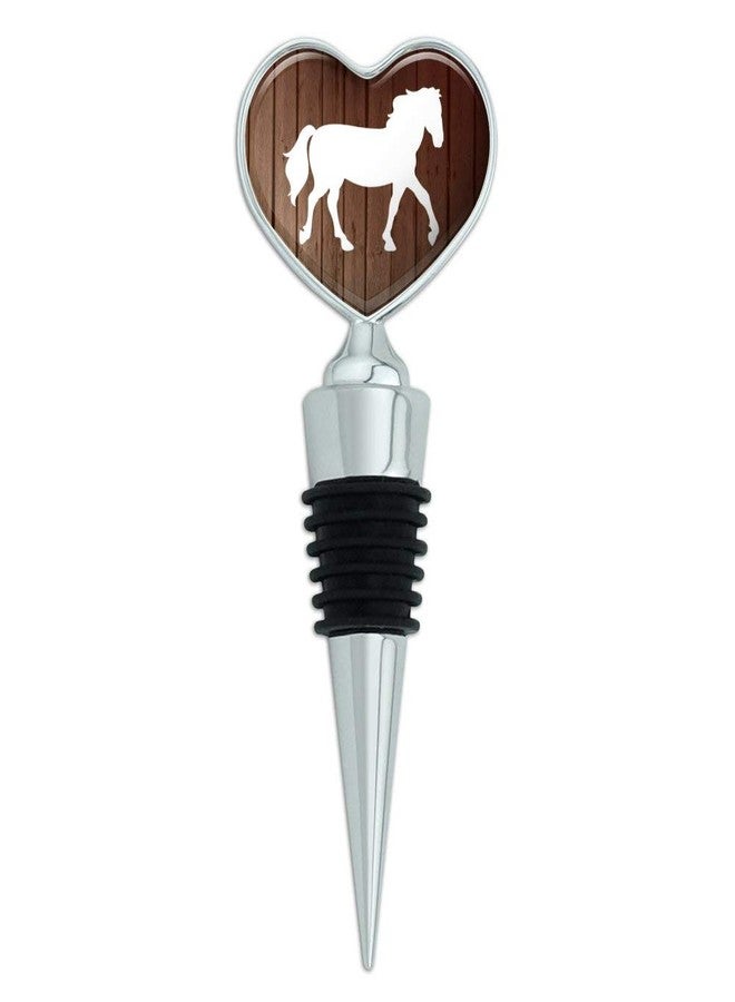 GRAPHICS & MORE Horse Silhouette Cowboy Western Heart Love Wine Bottle Stopper - Image 2