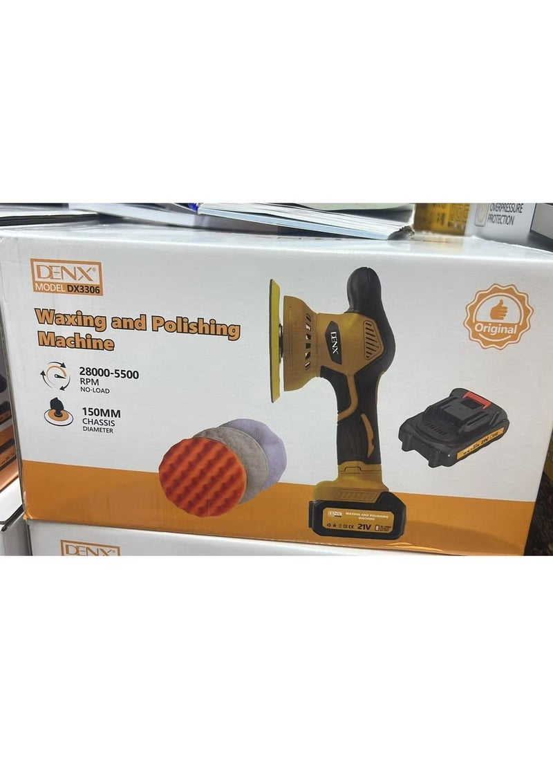 Denx Car Waxing And Polishing Machine Detachable Handle Home Diy Waxing Polishing Sponge Pads Kit For Car Floor Furniture Polishing Sanding - Image 5