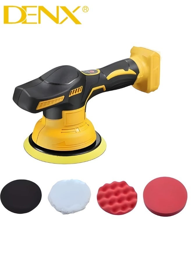 Denx Car Waxing And Polishing Machine Detachable Handle Home Diy Waxing Polishing Sponge Pads Kit For Car Floor Furniture Polishing Sanding - Image 1