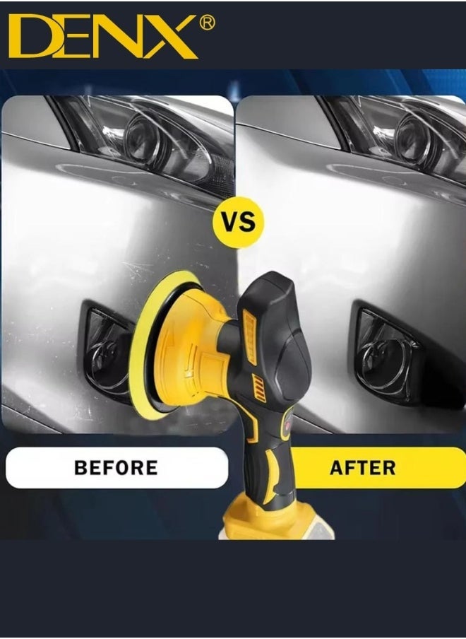 Denx Car Waxing And Polishing Machine Detachable Handle Home Diy Waxing Polishing Sponge Pads Kit For Car Floor Furniture Polishing Sanding - Image 4