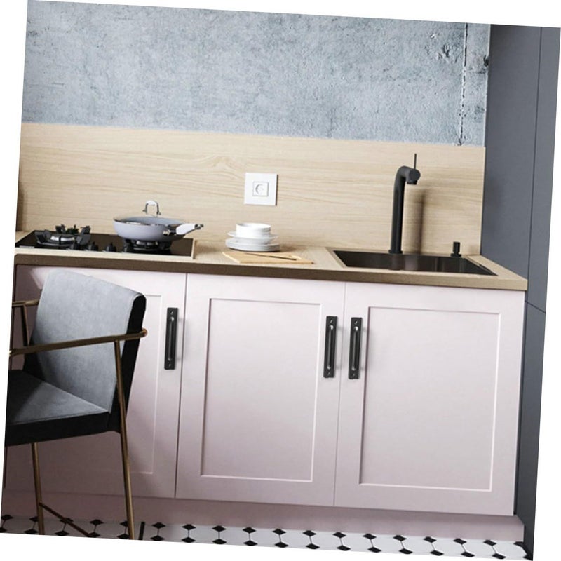 Black Gold Aluminum Alloy Drawer Handles 3Pcs Set With Screws For Cabinet Wardrobe Kitchen - Image 5
