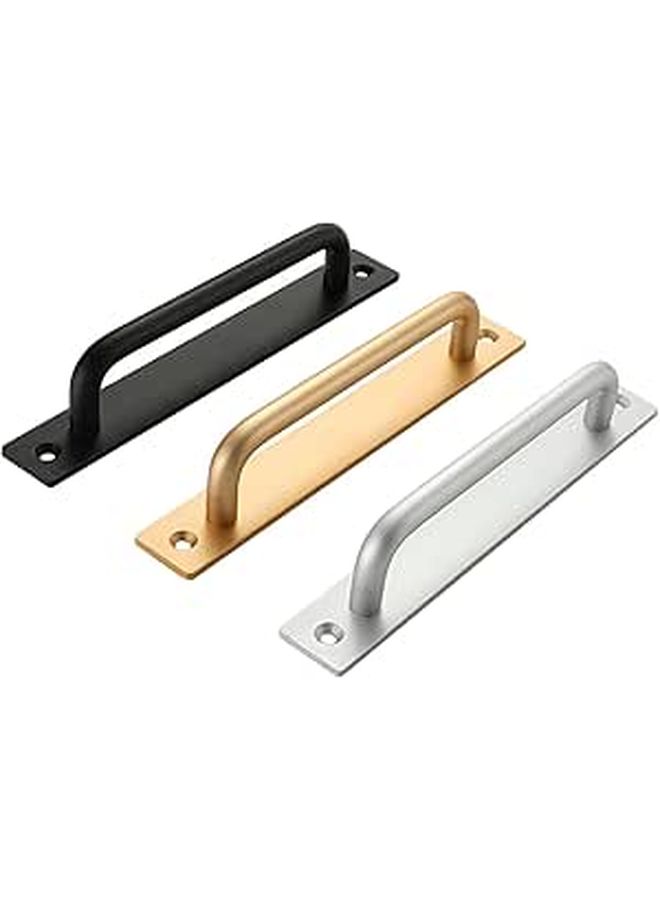 Black Gold Aluminum Alloy Drawer Handles 3Pcs Set With Screws For Cabinet Wardrobe Kitchen - Image 1