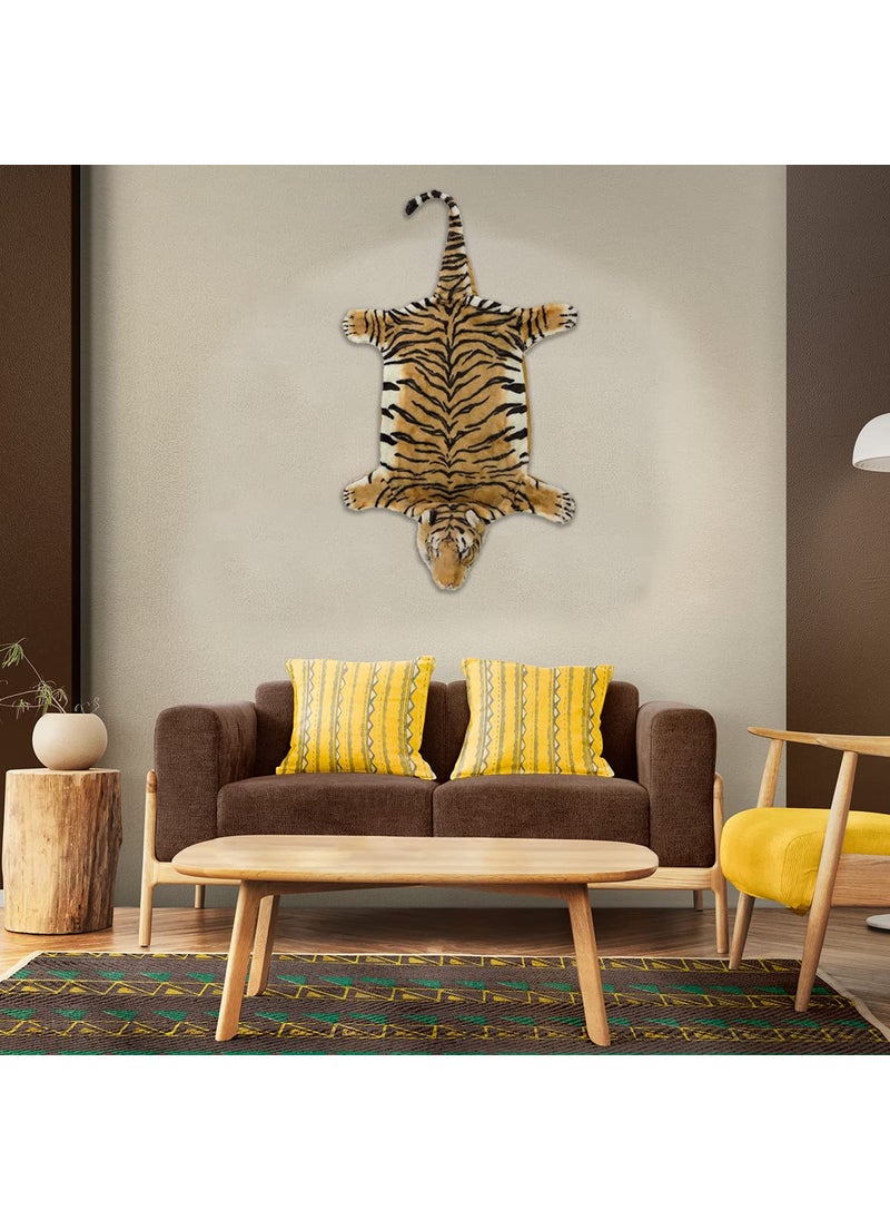Toy Park - Toy Park Tiger Skin Premium Plush Faux Fur,Rug, Wall Decor, Mat for Decoration - Image 1