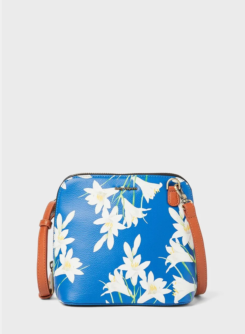 DailyObjects Lily Print Crossbody Bag