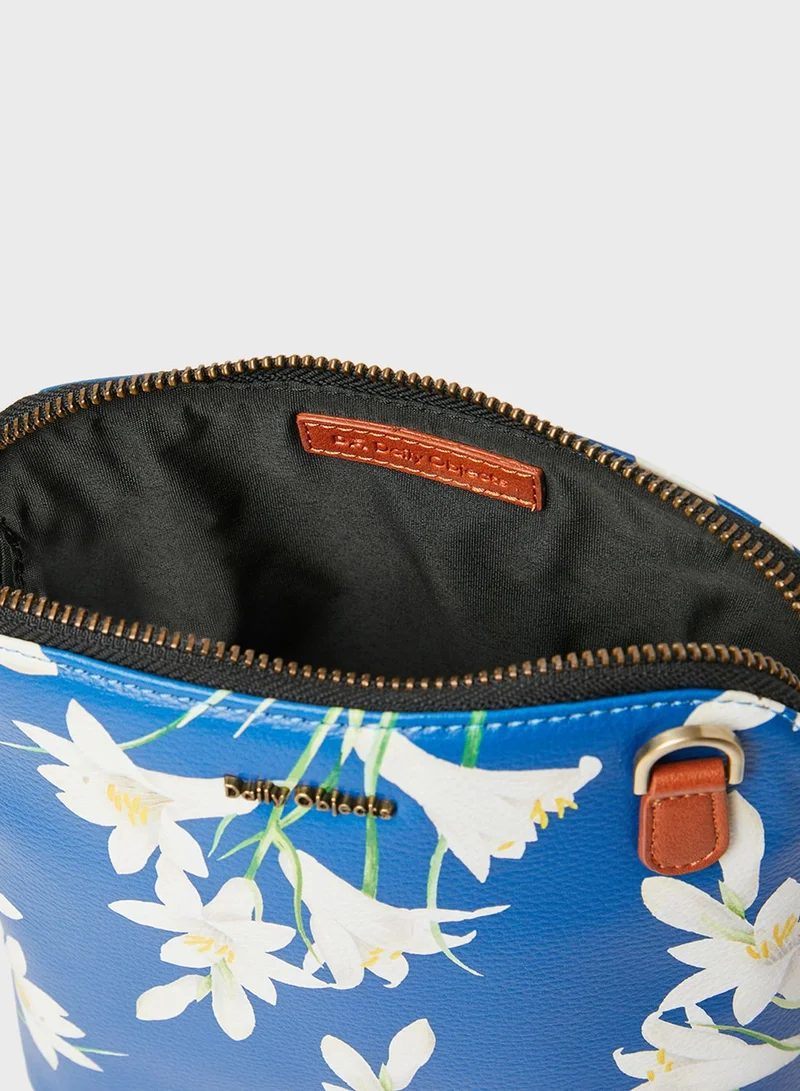 DailyObjects Lily Print Crossbody Bag