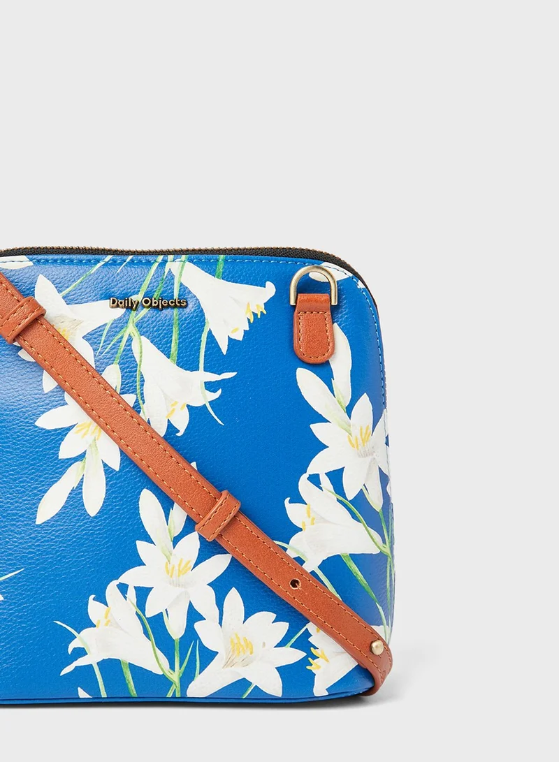 DailyObjects Lily Print Crossbody Bag