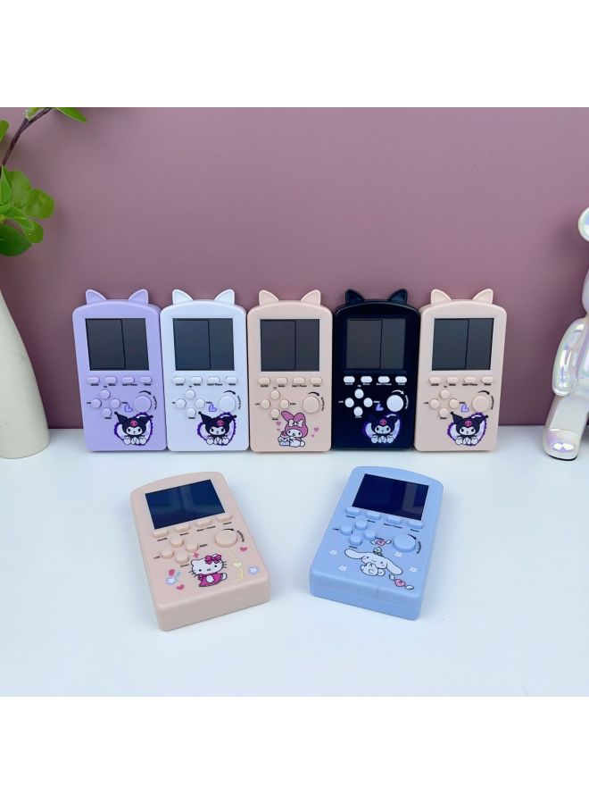 Cartoon Kuromi Handheld Video Game Machine Classic Tetris Children's Puzzle Big Screen Game Machine Toy-Model:Melody - Image 4