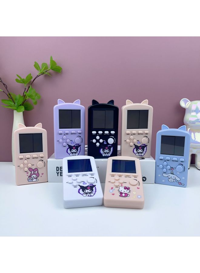 Cartoon Kuromi Handheld Video Game Machine Classic Tetris Children's Puzzle Big Screen Game Machine Toy-Model:Melody - Image 3