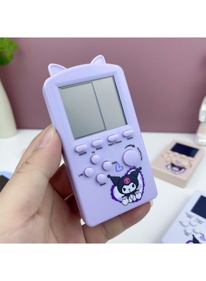 Cartoon Kuromi Handheld Video Game Machine Classic Tetris Children's Puzzle Big Screen Game Machine Toy-Model:Melody - Image 5