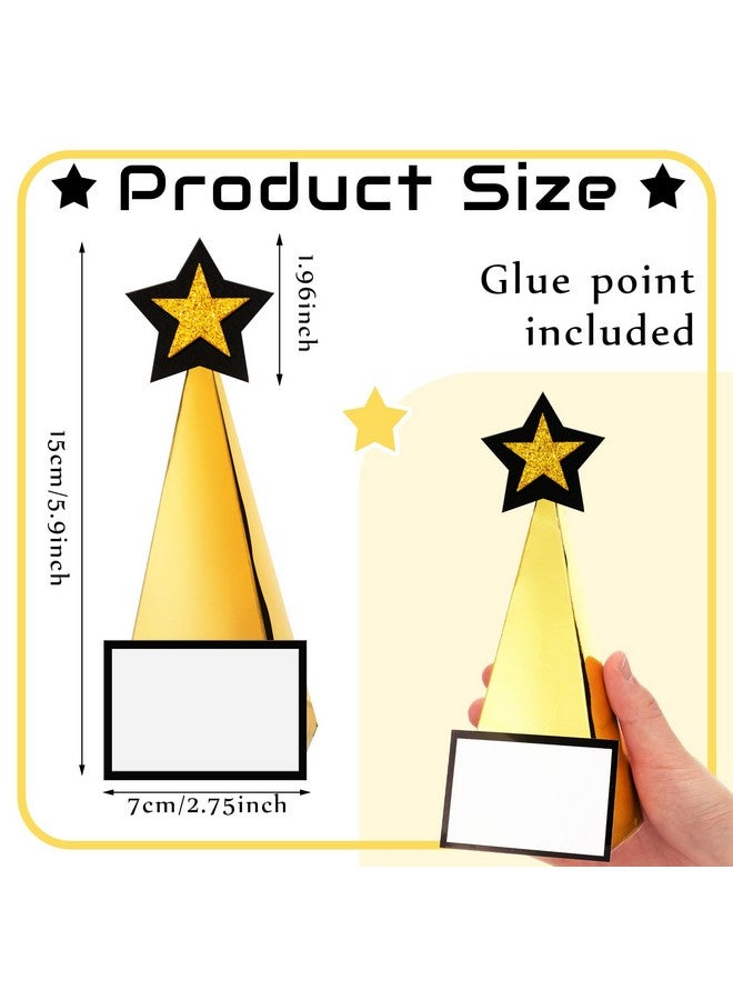 Chunful Chunful 24 DIY Craft Paper Gift Funny Star Trophy Award Decorations with Blank Card and Felt Graduation Rewards Prize for Kindergarten Preschool  - Image 2