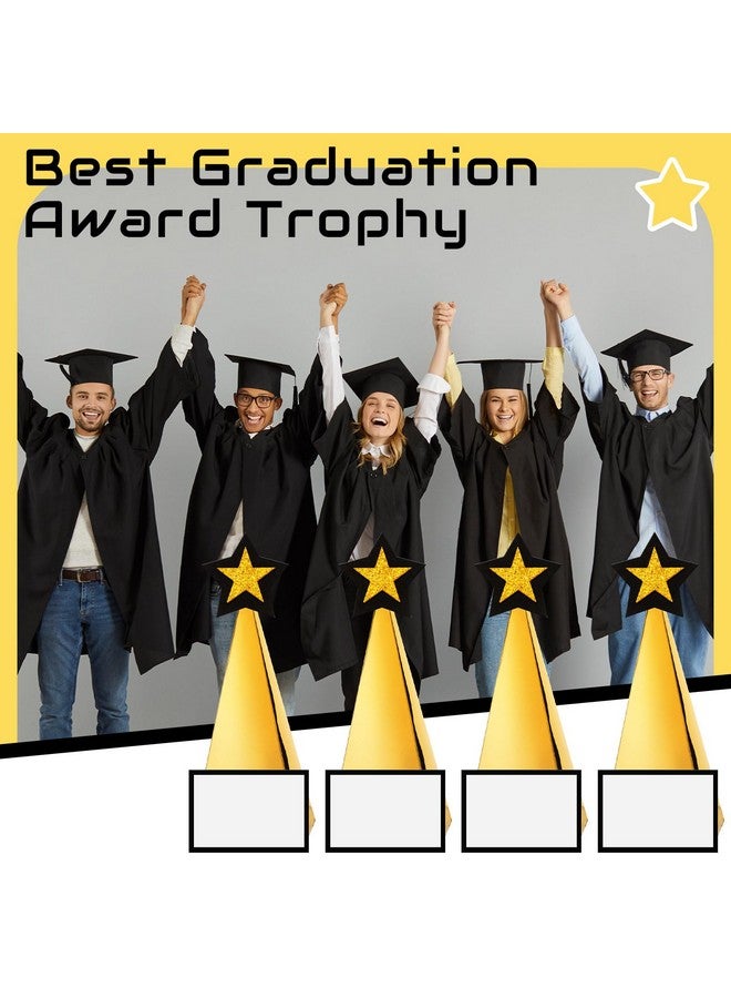 Chunful Chunful 24 DIY Craft Paper Gift Funny Star Trophy Award Decorations with Blank Card and Felt Graduation Rewards Prize for Kindergarten Preschool  - Image 5