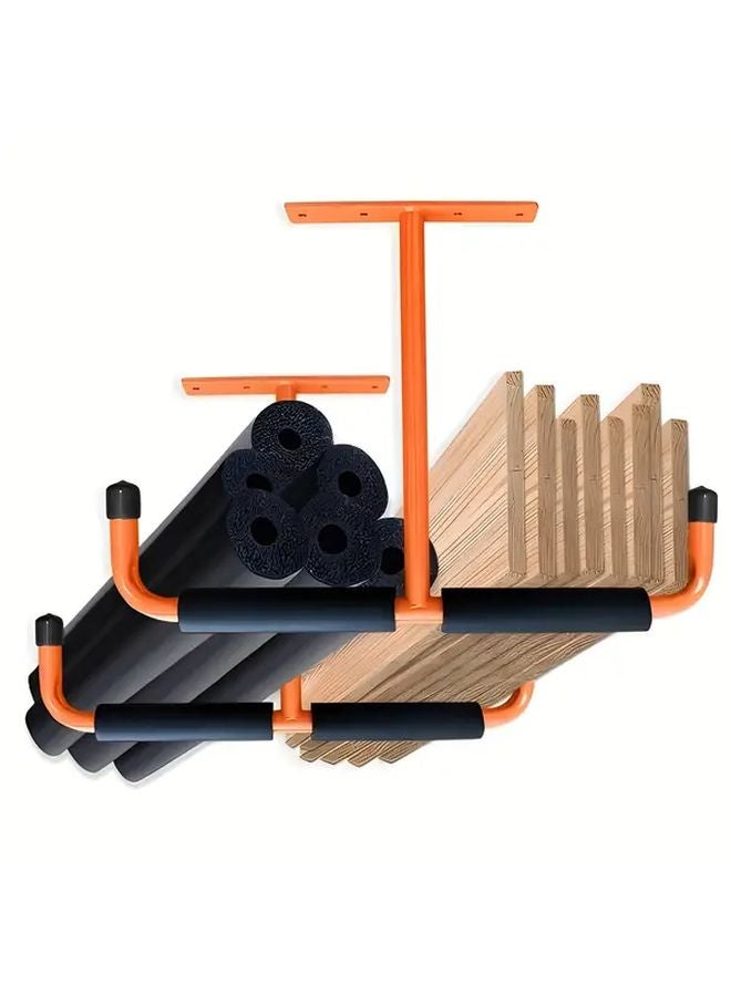 1 قطعة من خطافات تخزين المرآب العلوية، حامل خطافات مثبت على السقف، خطافات متعددة الاستخدامات متينة، حامل للسلم، الموديل TPC OGSR BLK1 - Image 3