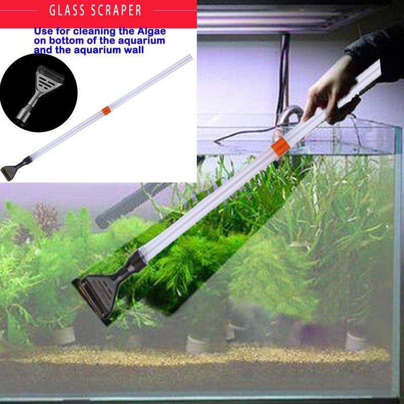 JackSuper Aquarium Gravel Cleaner Siphon Fish Tank Vacuum Cleaner for Absorb Dirt Wash Sand Algae Scrapers Water Changer Gravel Washer for Fish Tank Cleaning Gravel and Sand (Normal Version) - Image 5