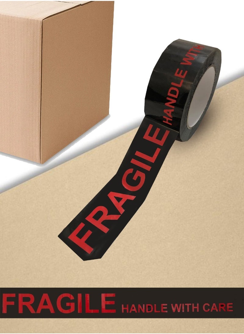 Generic Fragile Tape 2Pack 200m Heavy Duty Red and Black provides both sealing and fragile sticker  - Image 4