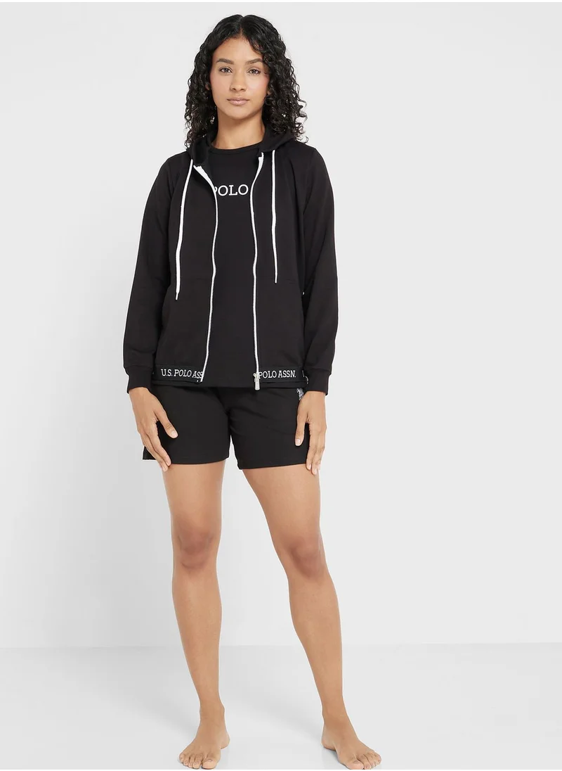 U.S. Polo Assn. High Wasit Pyjama Shorts