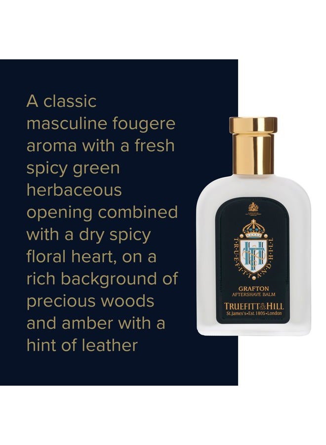 Truefitt & Hill Luxury Aftershave Balm - Grafton - Premium Soothing Moisturizer with Aloe Vera Extract - 3.38 oz. - Image 5