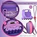 JCHPINE Hard Case and Silicone Cover for Tamagotchi Paradise Electronic Pet Protective Cases for Tamagotchi Paradise with Screen Protector and Lanyard Purple - Image 4