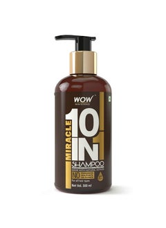 WOW Skin Science Miracle 10 In 1 No Parabens & Sulphate Shampoo, 300Ml  - Image 1