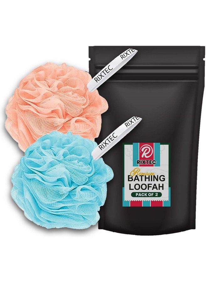 RIXTEC Premium Bathing Loofah Body For Men And Women (Pack Of 2) - Image 1
